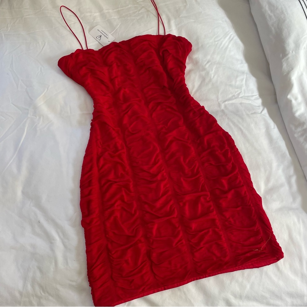 Red mini dress size small